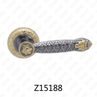 Zamak-Zink-Legierungs-Aluminium-Rosette-Türgriff mit runder Rosette (Z15188)
