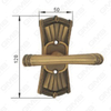 Türgriff ziehen Holztürbeschläge Griffschloss Türgriff auf Platte für Einsteckschlösser aus Zinklegierung oder Stahl Türplattengriff (CF128-C96-DYB)