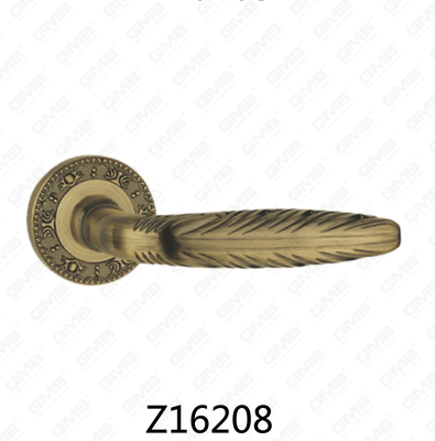 Zamak-Zink-Legierungs-Aluminium-Rosette-Türgriff mit runder Rosette (Z16208)